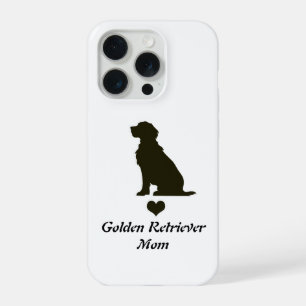 Golden Retriever Mom Silhouette Heart T-Shirt Dog iPhone 15 Pro Case