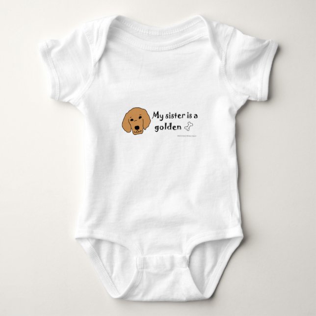 golden retriever - more breeds baby bodysuit (Front)