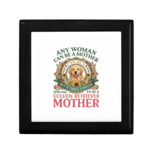Golden Retriever Mother Dog Sunflowers Bees_1 Gift Box
