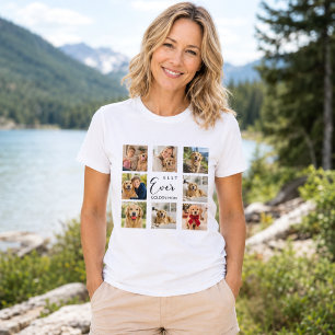 Golden Retriever Mother Mom photo collage T-Shirt