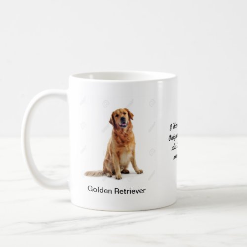 Golden Retriever Mug _ With two images and a motif