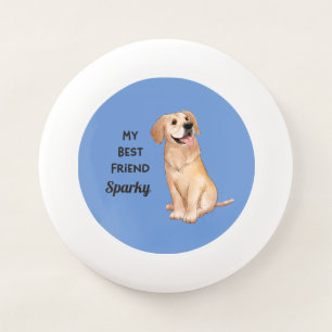 Golden Retriever My Best Friend Custom Pet Name Wham-O Frisbee