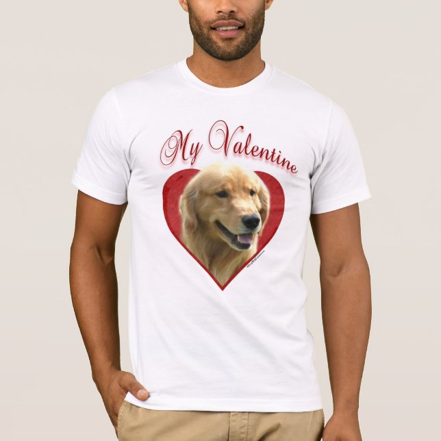 Golden Retriever My Valentine T-Shirt (Front)