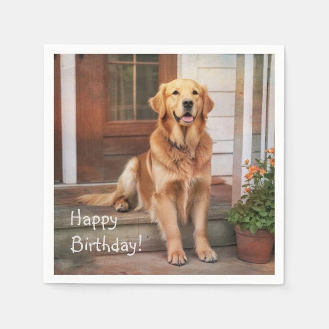 Golden Retriever   Napkins (Front)