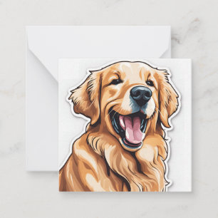 Golden Retriever Note Card