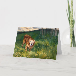 Golden Retriever Note Card