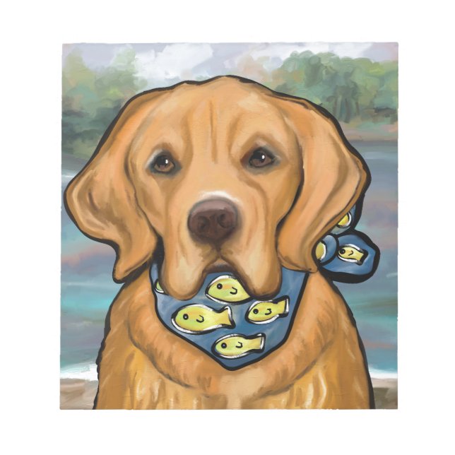 Golden Retriever Notepad (Front)