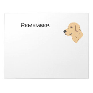 Golden Retriever Notepad