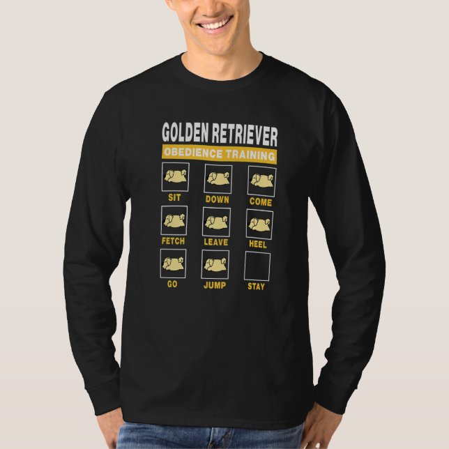 Golden Retriever Obedience Training Dog Guide To T T-Shirt (Front)