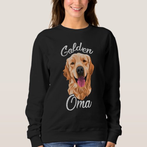 Golden Retriever Oma For Women Mother Dog Pet Sweatshirt