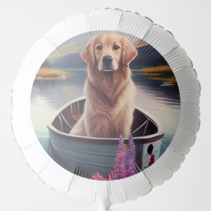 Golden Retriever on a Paddle: A Scenic Adventure Balloon