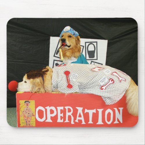 Golden Retriever Operation Game Mouse Pad