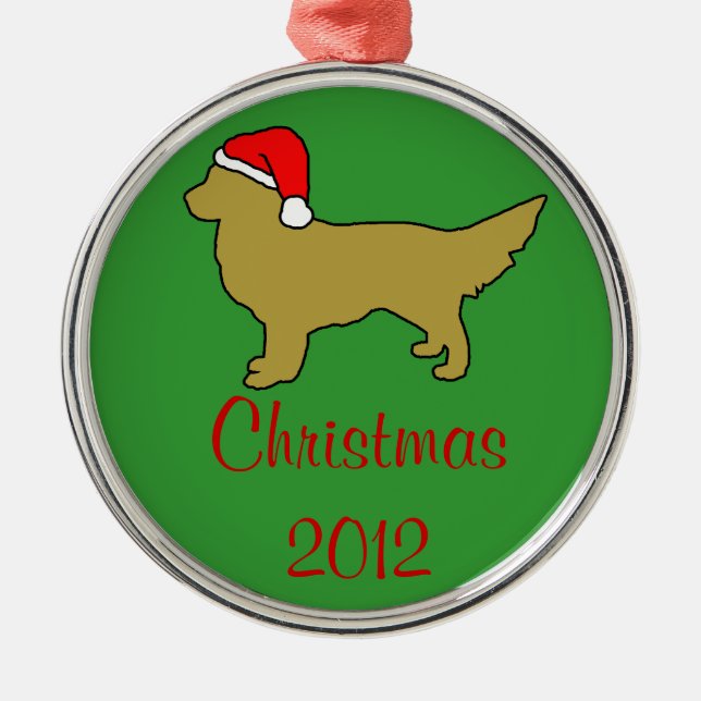 Golden Retriever Ornaments : Christmas Tree (Front)