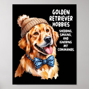 Golden Retriever Outfit Idea For Women &amp; Retri Poster