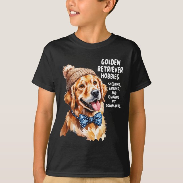 Golden Retriever Outfit Idea For Women &amp; Retri T-Shirt (Front)