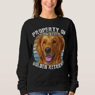 Golden Retriever Owner   Retro Property Of Sweatshirt