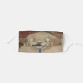 Golden Retriever painting Adult Cloth Face Mask (Front, Folded)
