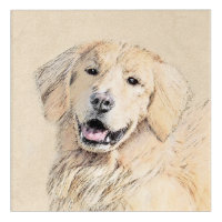 Golden Retriever Painting - Cute Original Dog Art
