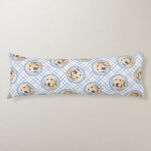 Golden Retriever Painting Cute Original Dog Art Body Pillow