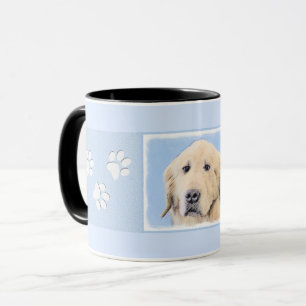 Golden Retriever Painting - Cute Original Dog Art Mug