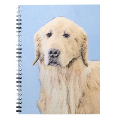 Golden Retriever Painting _ Cute Original Dog Art Notebook