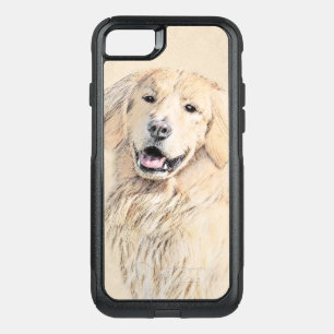 Golden Retriever Painting - Cute Original Dog Art OtterBox Commuter iPhone SE/8/7 Case