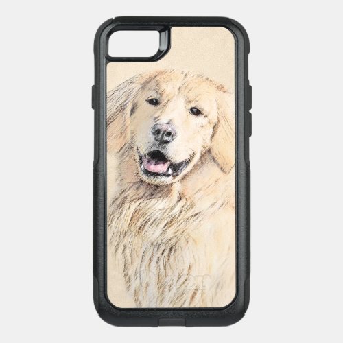 Golden Retriever Painting _ Cute Original Dog Art OtterBox Commuter iPhone SE87 Case