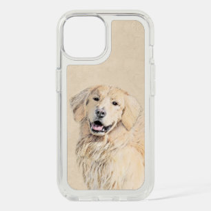 Golden Retriever Painting - Cute Original Dog Art iPhone 15 Case
