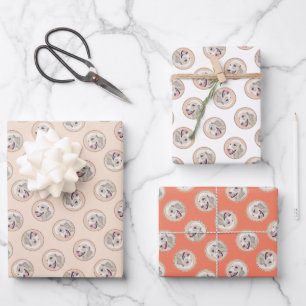 Golden Retriever Painting Cute Original Dog Art Wrapping Paper Sheets