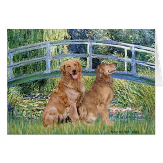 Golden Retriever Pair 1 - Lily Bridge (Front Horizontal)