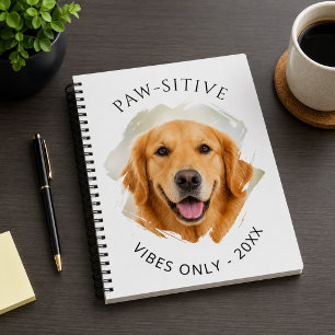 Golden Retriever Paw-sitive vibes photo 2027 Planner