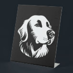 Golden Retriever       Pedestal Sign<br><div class="desc">Golden Retriever</div>