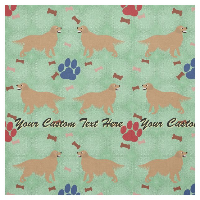 Golden Retriever - Personalize Fabric (Swatch)