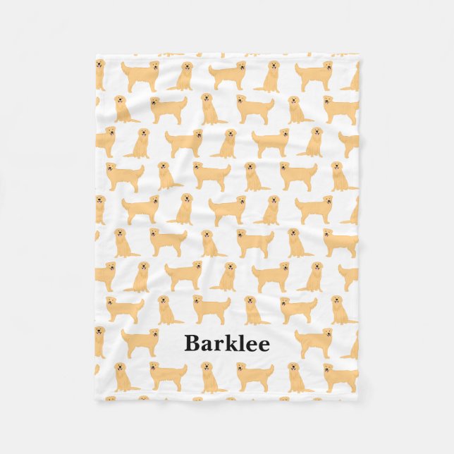 Golden Retriever Personalized Blanket - Dog (Front)