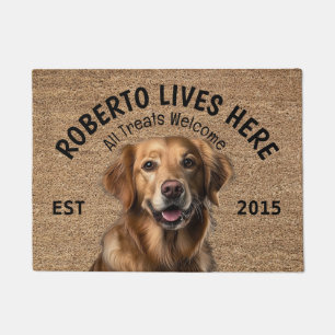 Golden Retriever Personalized Dog Lover Doormat