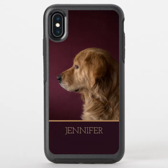 Golden Retriever Personalized Name Dog Otterbox Iphone Case Zazzle Com