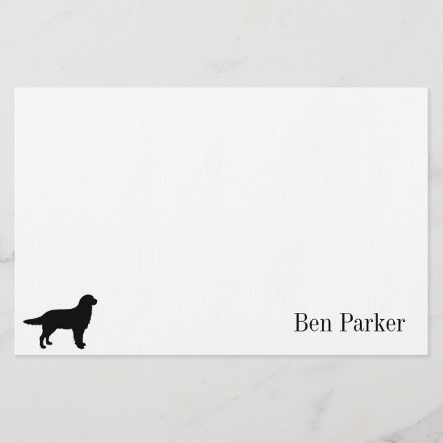 Golden Retriever Personalized Stationery (Front)