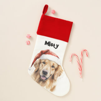 Golden Retriever Pet Christmas Stocking