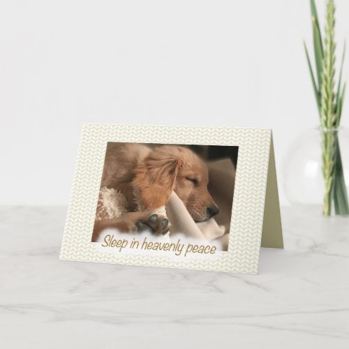 Golden Retriever Pet Dog Peace Christmas Card