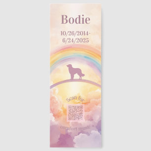 Golden Retriever Pet Loss Bookmark – Healing Music