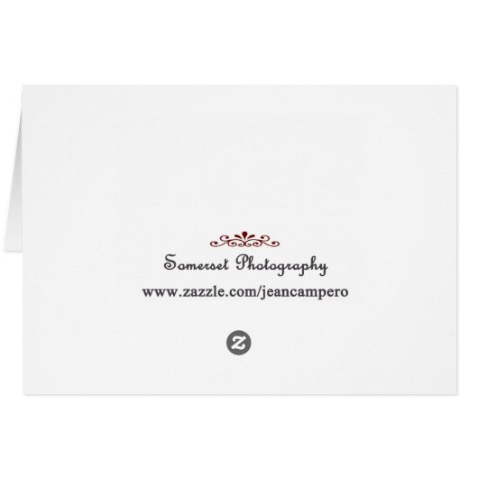 Golden Retriever Photo Card (Back Horizontal)