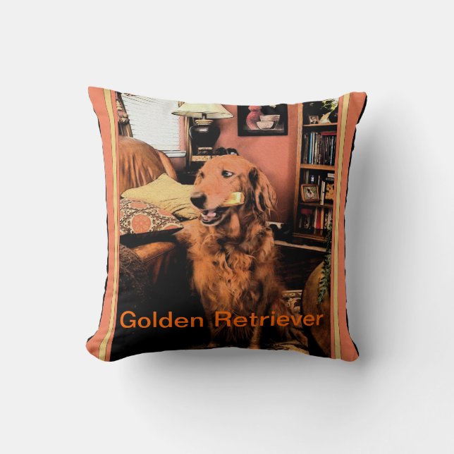 Golden Retriever Pillow (Front)