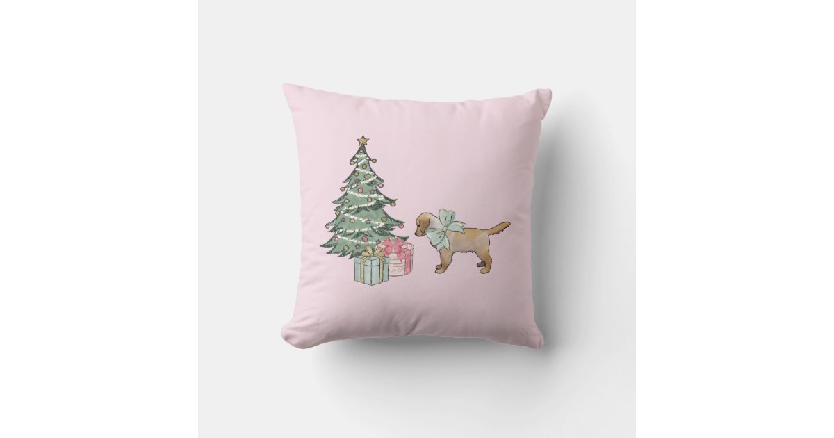 Retro Reindeer Pink Christmas Pillow, Baby Deer Pillow, Vintage Christmas  Pillow - Stunning Gift Store