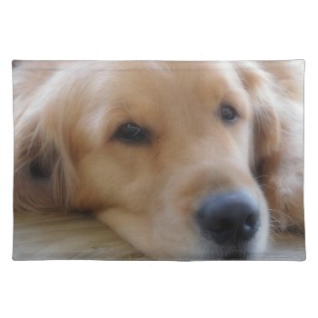Golden Retriever Placemat by artinphotography at Zazzle