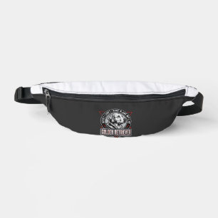 Golden Retriever Plans Dog Badge Design Fanny Pack