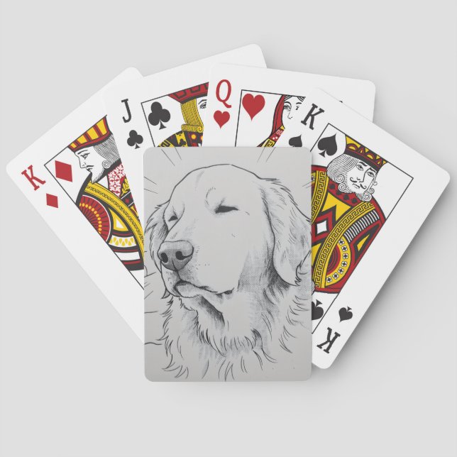 Golden Retriever Playing Cards  (Back)