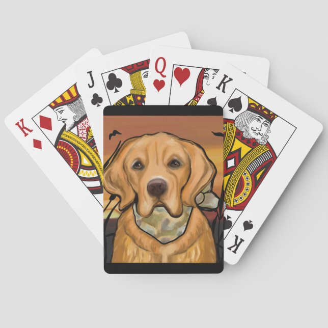 Golden Retriever Poker Cards (Back)