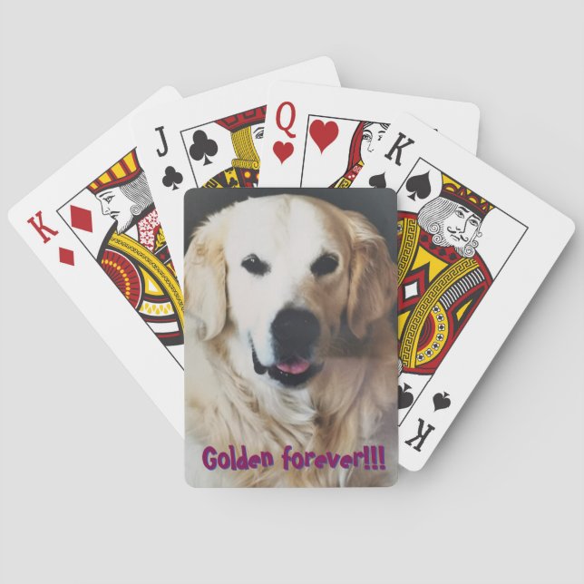 Golden Retriever Poker Cards (Back)