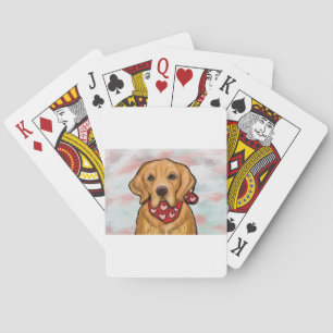 Golden Retriever Poker Cards