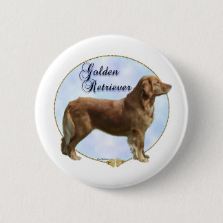 Golden Retriever Portrait - Button